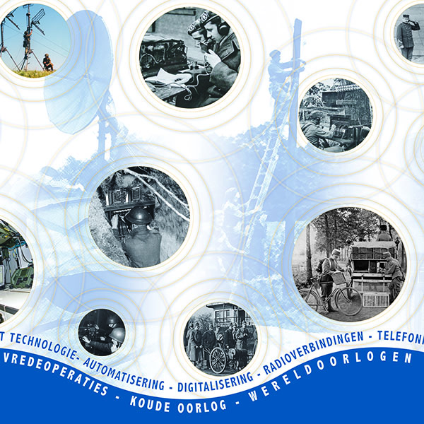 Uitsnede fotowand Historische Collectie Verbindingsdienst